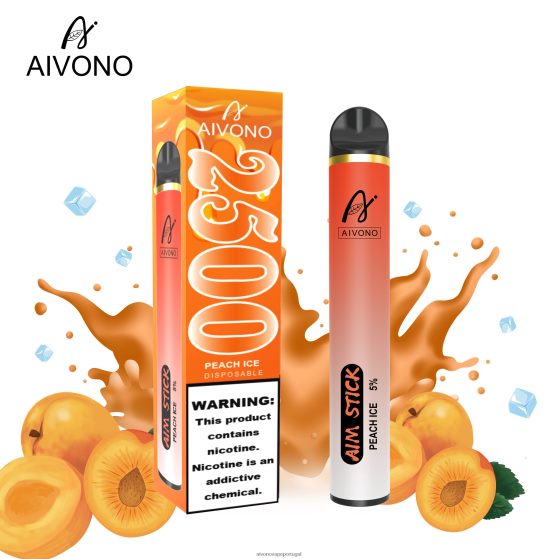 gelo de pêssego Aivono AIM STICK 2500 280DJX144 | Aivono Vape Review